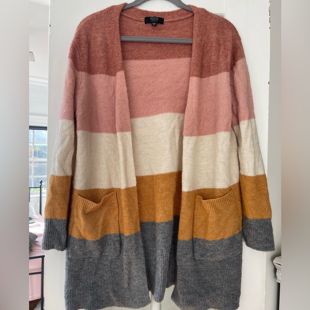 Cozy Striped Cardigan